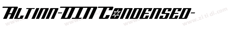 Altinn-DIN Condensed字体转换
